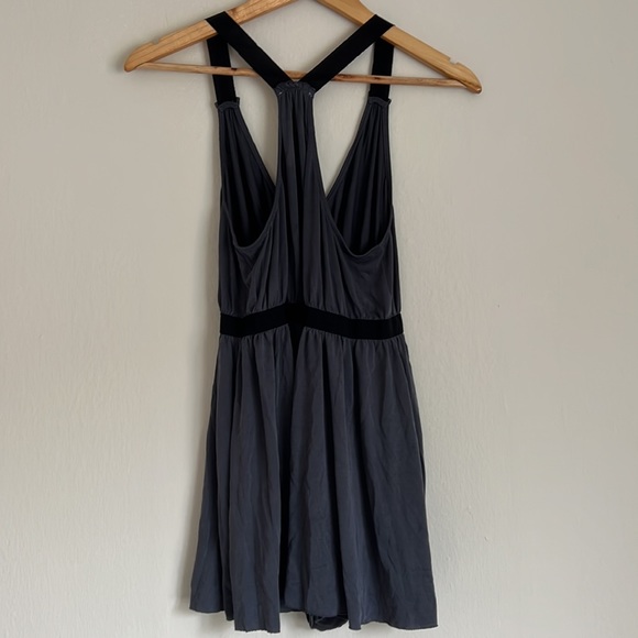 Silence + noise grey ultra flowy skort romper - Picture 3 of 5